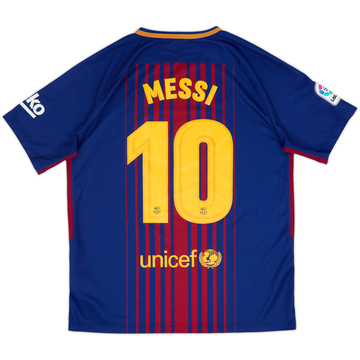 2017-18 Barcelona Maillot domicile Messi #10 - 8/10 - (L)