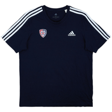 2020-21 Cagliari adidas Tee en coton - 9/10 - (M)