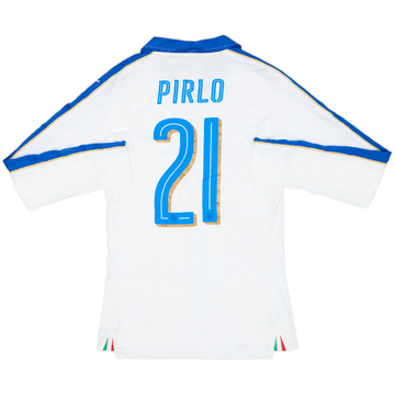 Maillot manches longues extérieur Italie 2016-17 version joueur (ACTV Fit) Pirlo #21 (M)