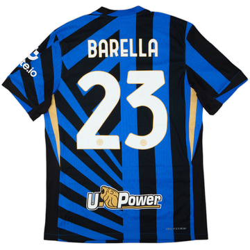 2024-25 Inter Milan Maillot Domicile Authentique Barella #23 - 7/10 - (M)