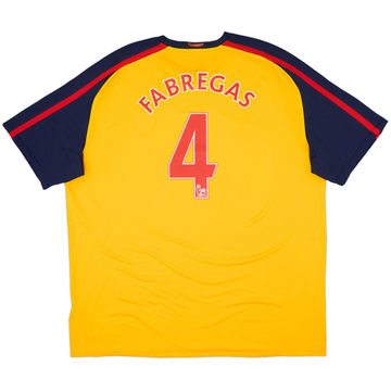 2008-09 Arsenal Maillot extérieur Fabregas #4 - 8/10 - (3XL)