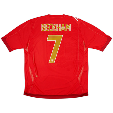 2006-08 England Maillot extérieur Beckham #7 (XL)