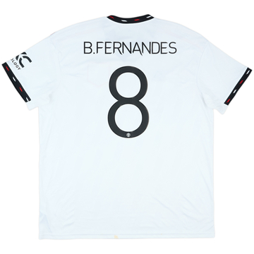 2022-23 Manchester United Maillot extérieur B.Fernandes #8 - État 7/10 - (XXL)