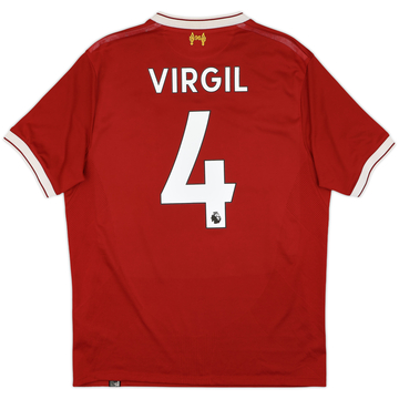 2017-18 Liverpool 125 ans Maillot domicile Virgil #4 - 7/10 - (M)