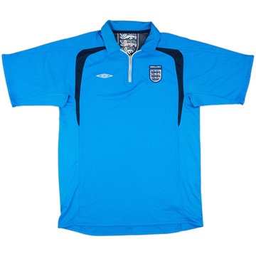 2006-07 England Umbro Polo 1/4 zip - 8/10 - (L)