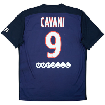 2015-16 Paris Saint-Germain Maillot Domicile Cavani #9 - 6/10 - (M)