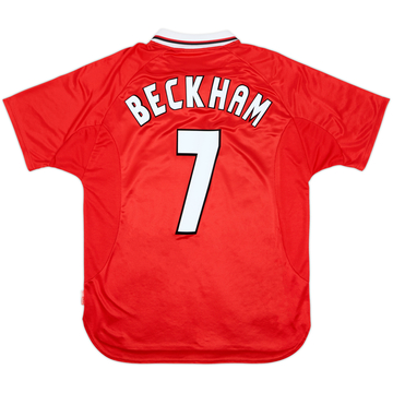 1997-00 Manchester United CL Maillot Beckham #7 - 8/10 - (L)