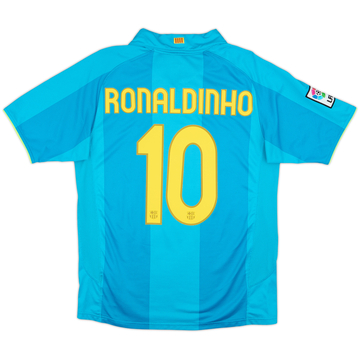 2007-09 Barcelona Maillot extérieur Ronaldinho #10 - 9/10 - (M)
