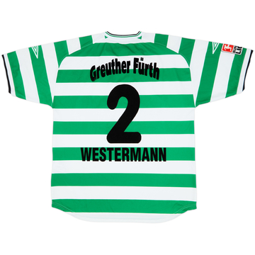 2002-03 Greuther Furth Maillot Domicile Westermann #2 - 6/10 - (XL)