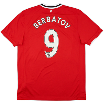2011-12 Manchester United Maillot Domicile Berbatov #9 - 6/10 - (L)