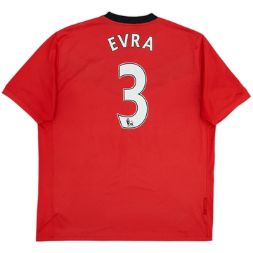 2009-10 Manchester United Maillot Domicile Evra #3 - 6/10 - (XL)