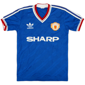 1986-88 Manchester United Maillot Third - 8/10 - (L.Boys)