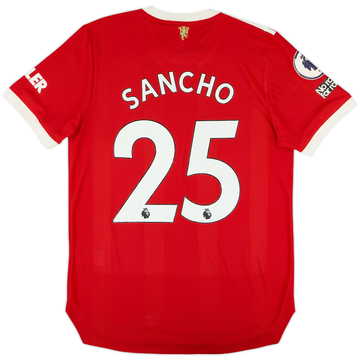 Maillot Domicile Authentique Manchester United 2021-22 Sancho #25 - 10/10 - (M)