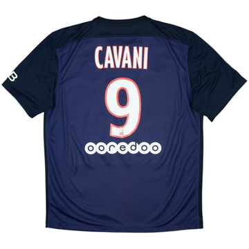2015-16 Paris Saint-Germain Maillot Domicile Cavani #9 - 9/10 - (L)