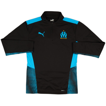2020-21 Olympique Marseille Puma Haut d'entraînement 1/4 Zip - 9/10 - (S)
