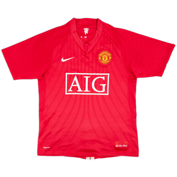 2007-09 Manchester United Maillot Domicile - 5/10 - (S)