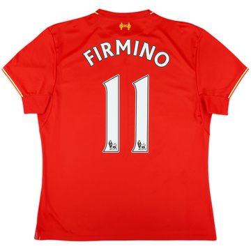 2015-16 Liverpool Maillot Domicile Firmino #11 - 7/10 - Taille L Femme
