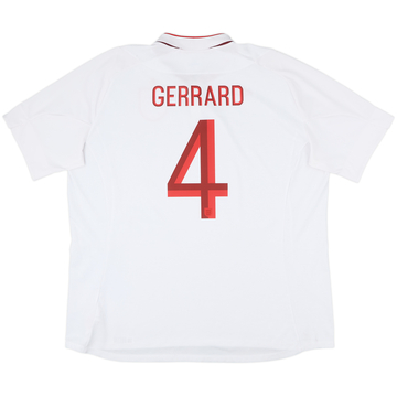 2012-13 England Maillot Domicile Gerrard #4 - 8/10 - (3XL)