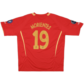 2005-06 Liverpool CL Maillot Domicile Morientes #19 - 5/10 - (XXL)