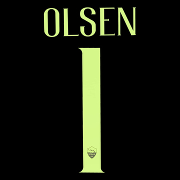 2018-19 Roma GK Olsen #1 Flocage