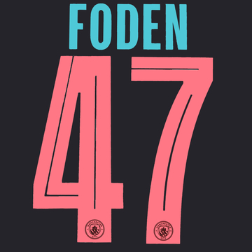 Flocage Foden #47 Enfant Manchester City Troisième Coupe 2023-24