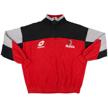 1993-94 AC Milan Lotto 1/4 Zip Veste de survêtement - 6/10 - (S)