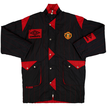 1992-93 Manchester United Umbro Manteau de banc matelassé - 10/10 - (XL)