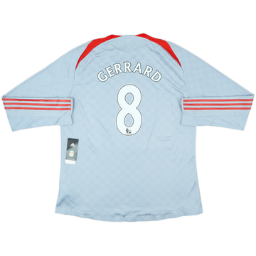 2008-09 Maillot ML extérieur Liverpool version joueur Gerrard #8 (XXL)
