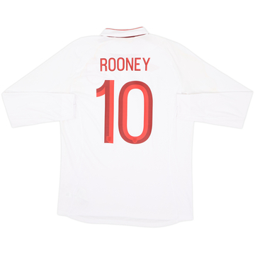 2012-13 England Maillot Domicile Manches longues Rooney #10 (L)