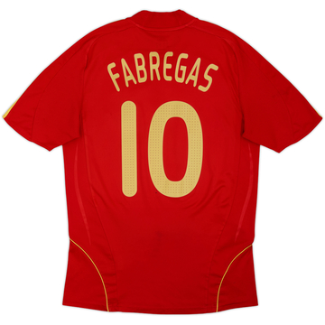 2007-09 Spain Maillot Domicile Fabregas #10 - 5/10 - (M)