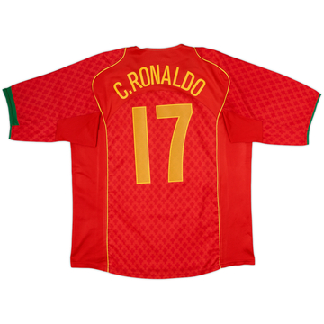2004-06 Portugal Maillot Domicile C.Ronaldo #17 - 10/10 - (XL)