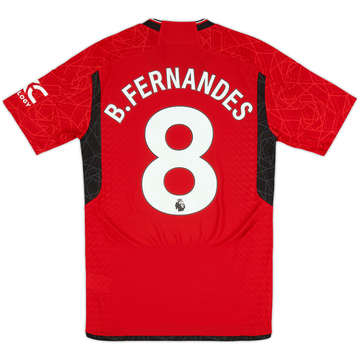 2023-24 Manchester United Maillot Domicile Authentique B.Fernandes #8