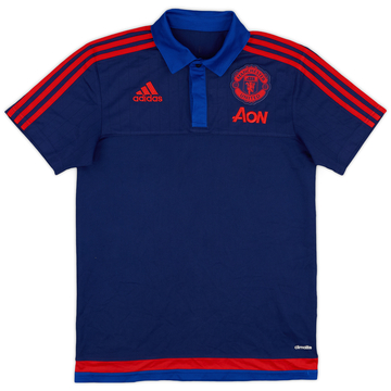 2015-16 Manchester United adidas Polo - 9/10 - (S)