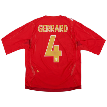 2006-08 England Maillot extérieur Gerrard #4 - 8/10 - (L)
