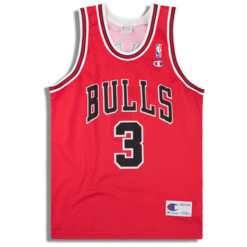 2001-06 Chicago Bulls Chandler #3 Maillot Champion (Extérieur) M