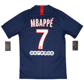 2019-20 Paris Saint-Germain Maillot domicile Mbappe #7 (S)