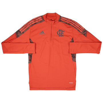 2020-21 Flamengo adidas Haut d'entraînement 1/4 Zip - 9/10 - (S)
