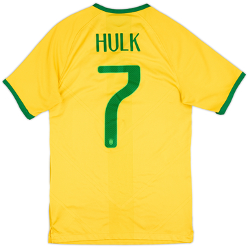 2014-15 Brazil Maillot Domicile Authentique Hulk #7 - 7/10 - (S)