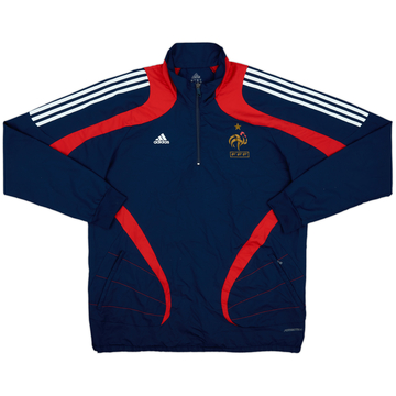 2007-08 France version joueur adidas Formotion haut d'entraînement 1/4 Zip - 8/10 - (L)