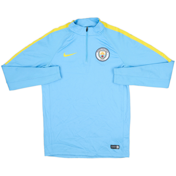 2016-17 Manchester City Nike Haut d'entraînement 1/4 zip - 8/10 - (S)