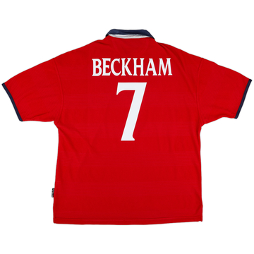 1999-01 England Maillot Extérieur Beckham #7 - 5/10 - (XXL)