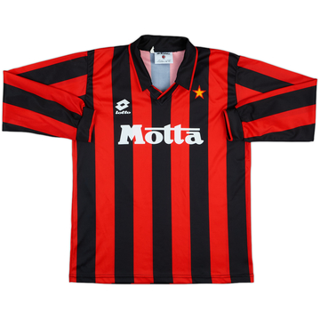 1993-94 AC Milan Maillot Domicile ML - 8/10 - (XL.Garçon)