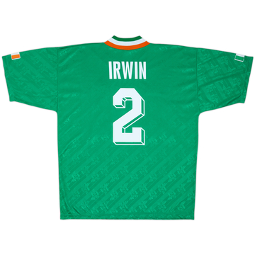 1994 Ireland Maillot Domicile Irwin #2 - 9/10 - (L)