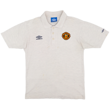 1996-98 Manchester United Umbro Polo - 8/10 - (S)