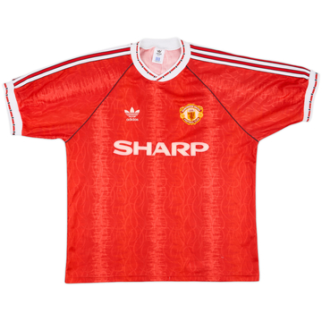 1990-92 Maillot domicile Manchester United - 8/10 - (L)