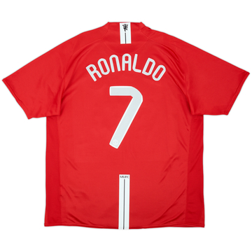 2007-09 Manchester United Maillot domicile Ronaldo #7 - 8/10 - (XL)