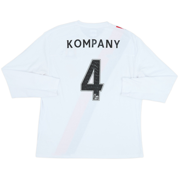 2009-11 Manchester City Maillot Third ML Kompany #4 - 6/10 - (XL)