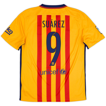 Maillot extérieur Barcelone 2015-16 Suarez #9 - 5/10 - (M)