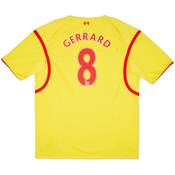 2014-15 Liverpool Maillot extérieur Gerrard #8 - 8/10 - (3XL)