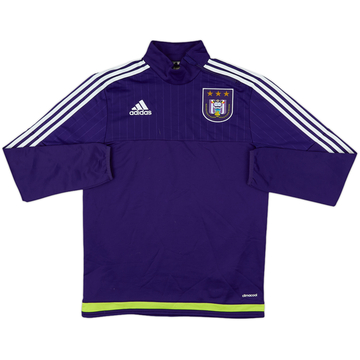 2014-15 Anderlecht adidas Haut d'entraînement 1/4 Zip - 7/10 - (S)